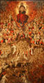 Last Judgment painting by Master of Dunois from Paris at Museum of Decorative Arts. Paris, France.