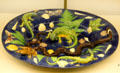 Ceramic plate with models of snakes, frogs & nature by Georges Pull of Paris at Museum of Decorative Arts. Paris, France.