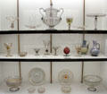 Collection of antique glass at Museum of Decorative Arts. Paris, France.