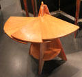 Art Deco tea table fan-shape by Louis Sorel of Paris at Museum of Decorative Arts. Paris, France.