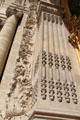 Entrance portal column carvings of Petit Palace Museum. Paris, France.