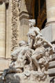 Sculptures of Petit Palace Museum. Paris, France.