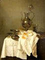 Still life with pitcher painting by Willem Claesz. Heda at Petit Palace Museum. Paris, France.