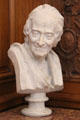 Bust of Voltaire after original Jean-Antoine Houdon at Petit Palace Museum. Paris, France.