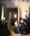 Ill Nun painting by François-Marie Granet at Petit Palace Museum. Paris, France.