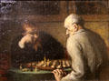 Chess players painting by Honoré Daumier at Petit Palace Museum. Paris, France.