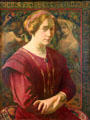Anna filia bella - Reminder of la Joconde painting by George-Daniel de Monfreid at Petit Palace Museum. Paris, France.