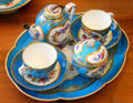 Sèvres porcelain tea set by Vincent Taillandier at Petit Palace Museum. Paris, France