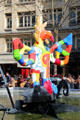 Stravinsky Fountain firebird sculpture by Niki de Saint Phalle at Georges Pompidou Center. Paris, France.