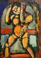Wrestler painting by Georges Rouault at Georges Pompidou Center. Paris, France.