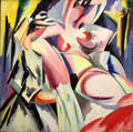 Explosion lyrique no.2 painting by Alberto Magnelli at Georges Pompidou Center. Paris, France.
