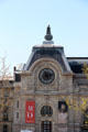 Paris-Orlean railway symbols on clock tower of former Gare d'Orsay, now Musée d'Orsay. Paris, France.