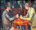 The Card Players painting by Paul Cézanne at Musée d'Orsay. Paris, France.