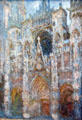 Rouen Cathedral Portal in morning sunlight painting by Claude Monet at Musée d'Orsay. Paris, France.