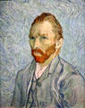 Self-portrait by Vincent van Gogh at Musée d'Orsay. Paris, France.