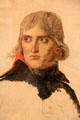 Detail of Général Bonaparte portrait from life by Jacques-Louis David at Louvre Museum. Paris, France.