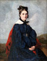 Portrait of Alexina Legoux by Camille Corot at Louvre Museum. Paris, France.