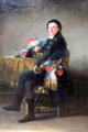Portrait of Ferdinand Guillemardet by Francisco de Goya at Louvre Museum. Paris, France.