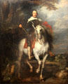 Equestrian portrait of Don Francisco de Moncada painting by Anthony van Dyck at Louvre Museum. Paris, France.