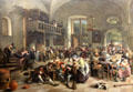 Celebration in an Inn painting by Jan Steen of Leyden at Louvre Museum. Paris, France.