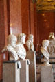 Roman portrait busts at Louvre Museum. Paris, France.