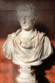 Roman Emperor Augustus portrait bust from Rome at Louvre Museum. Paris, France.