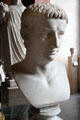 Roman Emperor Claudius portrait bust from Italy at Louvre Museum. Paris, France.