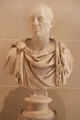 Roman Emperor Tacitus portrait bust at Louvre Museum. Paris, France.