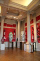 Central display hall at Sèvres National Ceramic Museum. Paris, France.