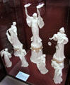 Sèvres porcelain bisque dancer statuettes by Agathon Léonard at Sèvres National Ceramic Museum. Paris, France.