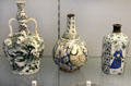 Iranian ceramic bottles bottles at Sèvres National Ceramic Museum. Paris, France.