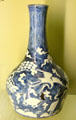Korean porcelain longevity symbols vase at Sèvres National Ceramic Museum. Paris, France.