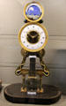Clock with day & date of month plus lunar cycle & temperature by Deschamps of Paris at Arts et Metiers Museum. Paris, France.