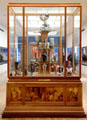 Display case for glass by Émile Gallé of Nancy at Arts et Metiers Museum. Paris, France.