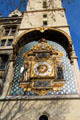 First public clock in Paris with allegorical figures representing Law & Justice at Conciergerie. Paris, France.