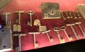 Locks, keys & irons from prison at Conciergerie. Paris, France.