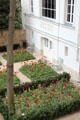 Courtyard garden at Eugene Delacroix Museum. Paris, France