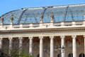 Glass skylight roof of Grand Palais. Paris, France.