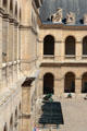 Canons lining courtyard at Les Invalides. Paris, France.