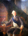 Count C. Gravier de Vergennes who supported American Revolution painting by A.J. Mazerolle after A.F. Callet at Army Museum at Les Invalides. Paris, France.