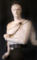 Napoleon I bust as Roman emperor carved figurehead for French ship Iéna at Musée de la Marine. Paris, France.
