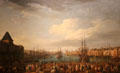View of Port of Marseille painting by Joseph Vernet at Musée de la Marine. Paris, France.