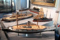 Models of French warships from 1860s & 1870s at Musée de la Marine. Paris, France.