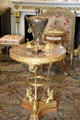 Pedestal table attrib. Pierre-Philippe Thomire in grand salon at Nissim de Camondo Museum. Paris, France.