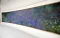 Water Lilies - Reflected Clouds mural by Claude Monet painted for oval gallery at Orangerie. Paris, France.
