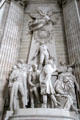 Aux Orateurs et Publicistes de la Restauration par Laurent Honoré Marqueste, Monument to orators behind the Restoration of Bourbon king in 1814 at Pantheon. Paris, France.