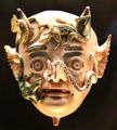 China Supay mask for Diablada of Carnival de Oruro dance representing combat between Archangel Michael & Lucifer in Bolivia at Musée du quai Branly. Paris, France.