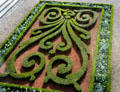 Design formed by low hedges at Carnavalet Museum. Paris, France.