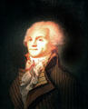 Maximilien de Robespierre portrait by French School at Carnavalet Museum. Paris, France.