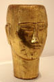 Head of man sculpture by Ossip Zadkine at Museum Zadkine. Paris, France